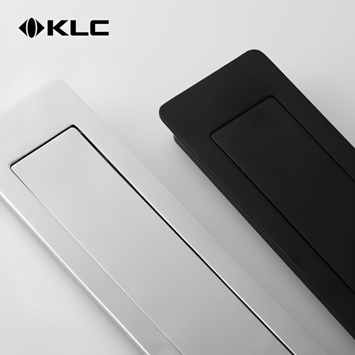KLC 现代黑色简约太空铝移门拉手 暗装隐形推拉门把手嵌入式 - 图3