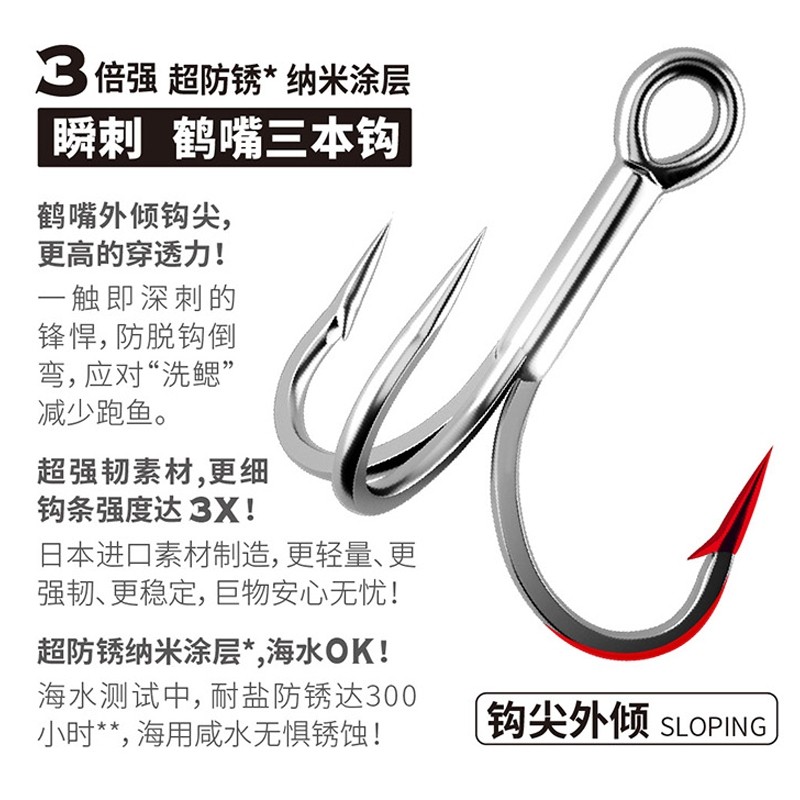 蓝旗鱼摸鱼VIB远投金属路亚饵长体双鳍震颤扰流翘嘴鲈鱼鳜鱼3枚装,淘宝优惠券,粉丝福利购,淘宝优惠卷