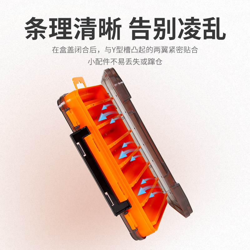 国王路亚盒双层对开路亚饵收纳盒饵盒大容量多功能小大号路亚盒子,淘宝优惠券,粉丝福利购,淘宝优惠卷