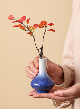 轻奢高档家用装饰花插瓶室内桌面水培插花干花瓶花器摆件陶瓷花瓶