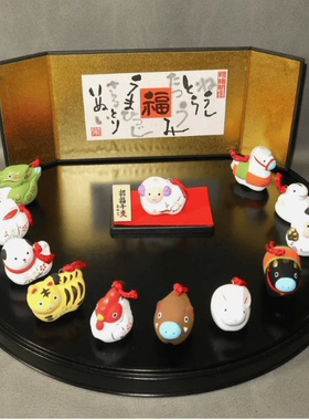 招福家居摆件土铃十二生肖开运