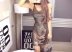Bar night chợ nữ 2019 mới V-cổ thấp backless sequin sequin váy đầm thon gọn - váy đầm váy đẹp 2021 váy đầm