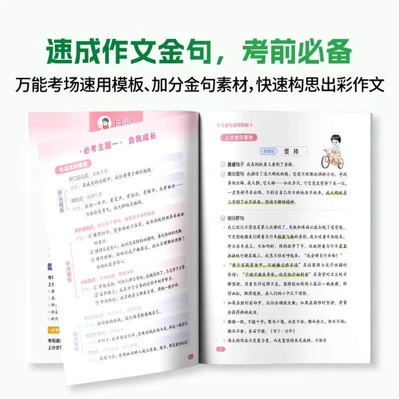 荣恒教育作文模板有一套作文素材大全优秀作文小学生作文满分公式公式法训练一二三四五六年级万能模板写作技巧训练素材官方旗舰店