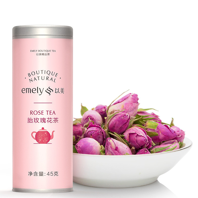 以美玫瑰花茶罐装包邮干胎花草茶叶 以美代用/花草茶