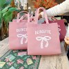 Elegant bow non-woven bag custom-made clothing store bag Internet celebrity hand-held women's shopping bag custom logo