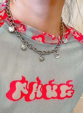 Gallery猫咪项链甜酷辣妹锁骨链