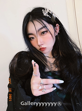 gallery法式设计感组合戒指女