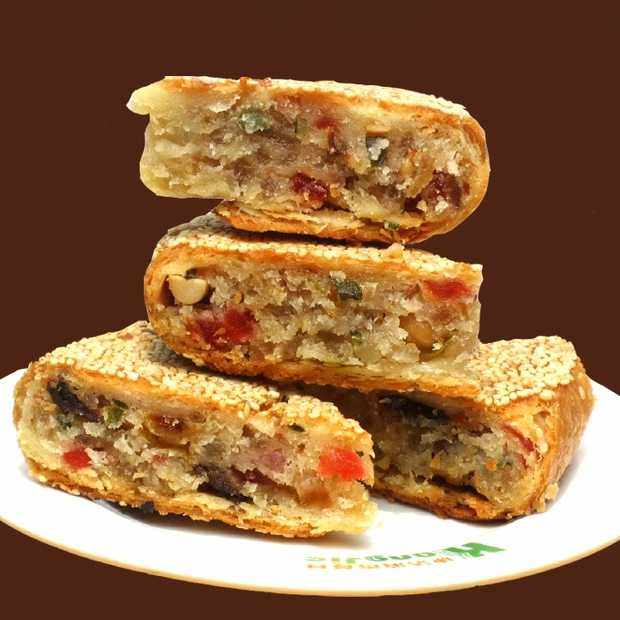 温州特产苍南手工桥墩大月饼芝麻鲜肉蛋黄五仁多口味礼盒装送礼饼,淘宝优惠券,粉丝福利购,淘宝优惠卷