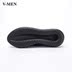 VMEN Weiman giày đế xuồng thấp nam phiên bản mới của Hàn Quốc theo xu hướng giày thường màu đen giày nam 734710411 - Giày thấp giầy thể thao Giày thấp