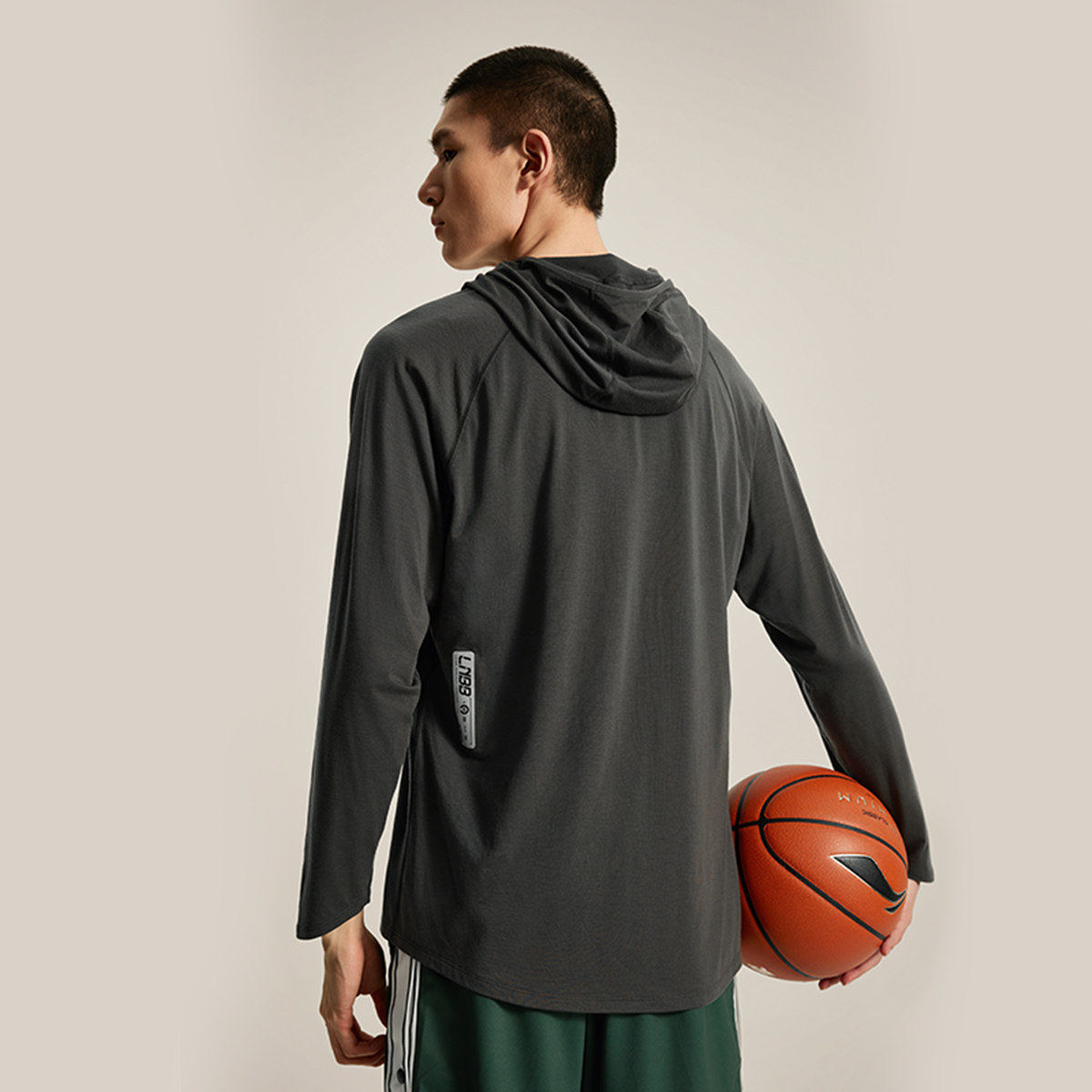 李宁CBA专业篮球系列男子长袖T恤2024新款套头连帽上衣ATLU125,淘宝优惠券,粉丝福利购,淘宝优惠卷