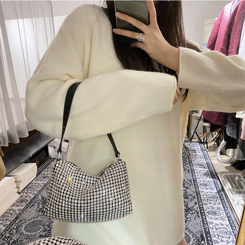 aw大王2020新款潮满钻腋下水钻包包 莱卡迪箱包女士包袋