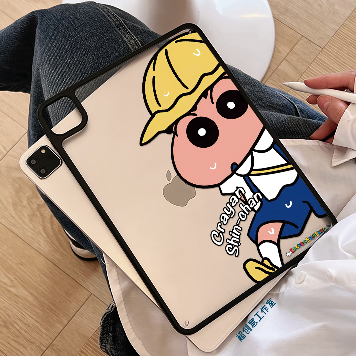 超创意适用9代无盖ipad11保护壳10代10.9单面小新10.2寸亚克力air45mini7硬后壳pro11/12.9磁吸笔槽2018款9.7 - 图0