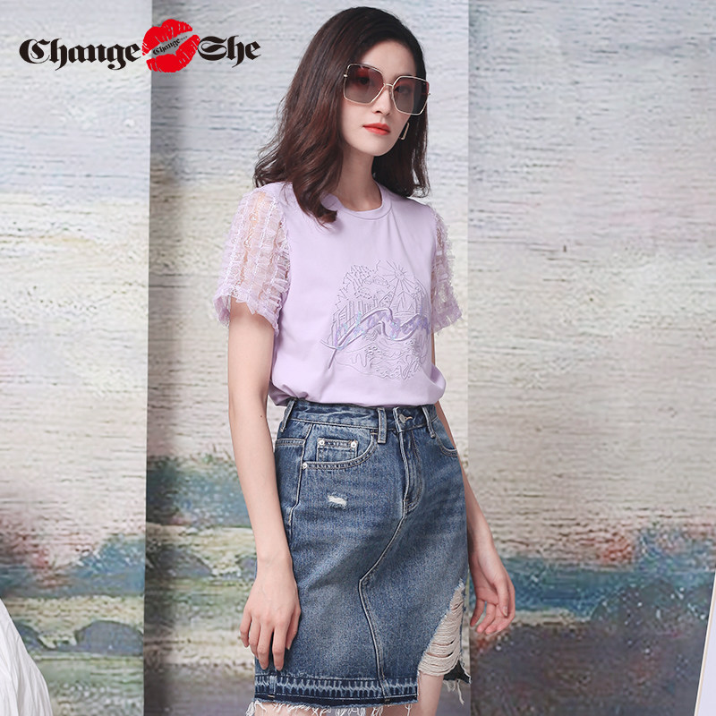 千细change she2020新款洋气夏t恤 changesheT恤