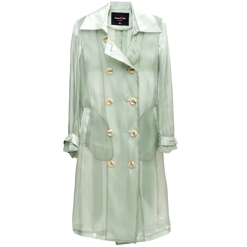 change she千细2020新款慵懒高腰女 changeshe风衣