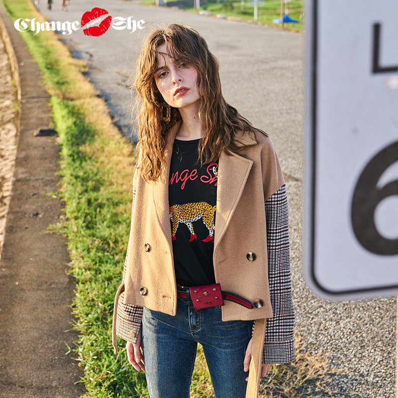 change she千细2020春季新款韩版 changeshe短外套