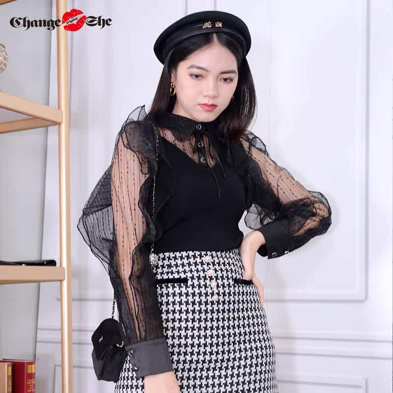  changeshe毛针织衫