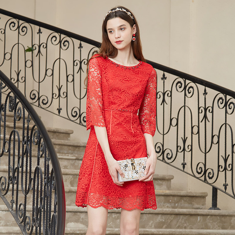 千细change she2020春装新品连衣裙 changeshe连衣裙