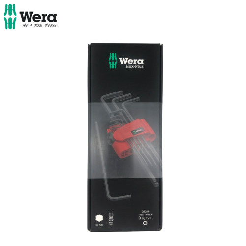 德国WERA维拉9件公制加长球头套装内六角扳手 950PKL/9BM 1.5-10 - 图0