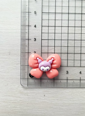 紫色库洛迷卡通DIY发夹贴片儿童