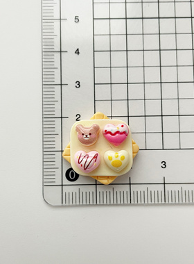食玩甜点奶油胶饼干发夹6件套