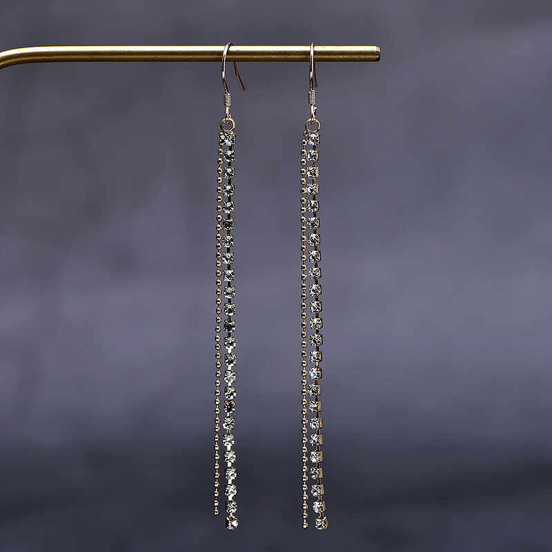 简约气质长款流苏耳环女潮个性百搭显脸瘦网红耳坠纯银耳钩防过敏,淘宝优惠券,粉丝福利购,淘宝优惠卷