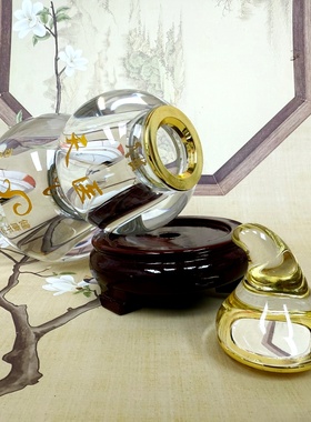 新款天医葫芦水晶葫芦摆件