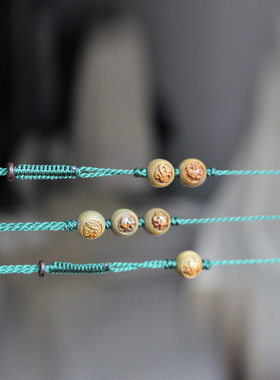 绳子腰链绿檀木绿檀木