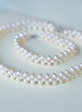 甲状腺术后遮疤痕项链天然珍珠