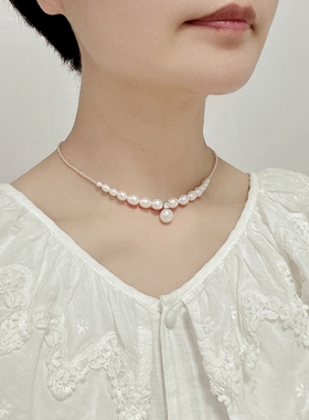 天然珍珠女项链原创设计