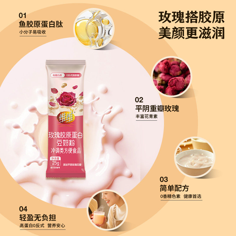 【渠道专享】维维新品食养风味豆奶粉16条养生营养早餐即食代餐