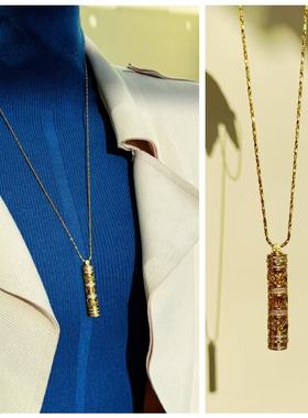 镀古法黄金吊坠八宝罗盘金刚杵随身佛玫瑰花窗葫芦天子门生如意锁