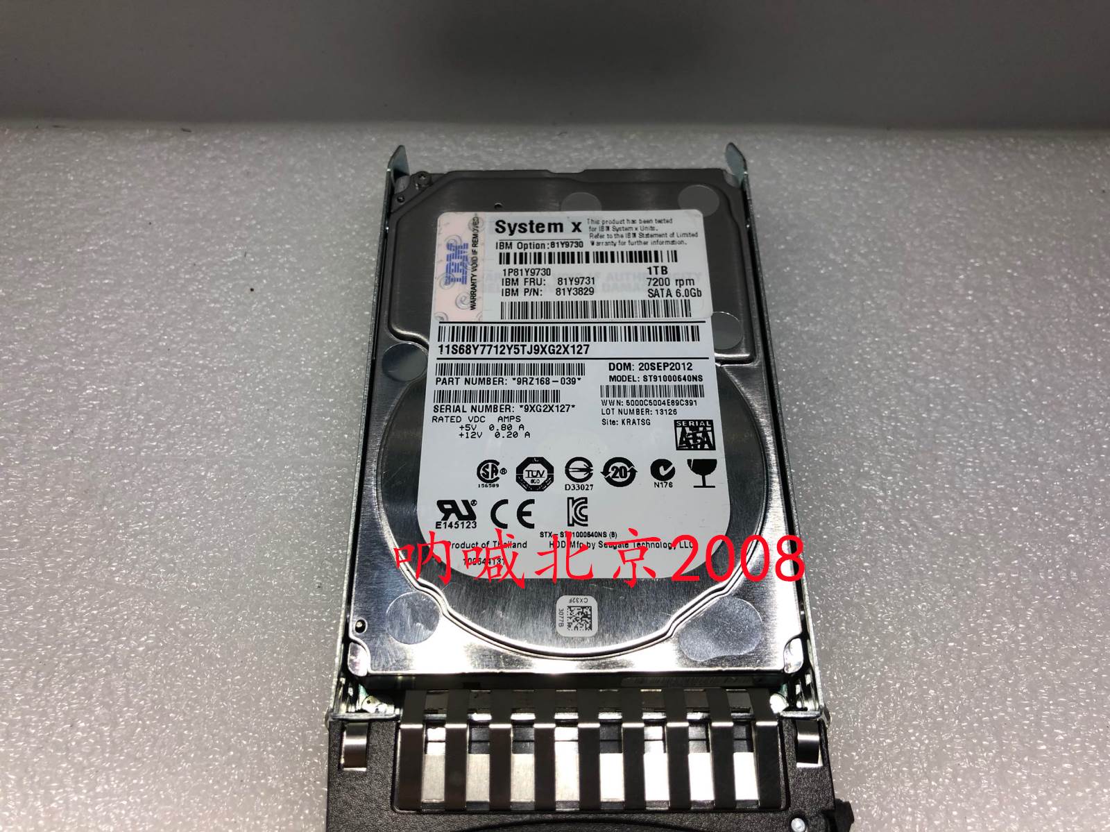 IBM 81Y9730 81Y9731 1T SATA 7.2K 2.5 6G M3 M4硬盘议价 - 图1