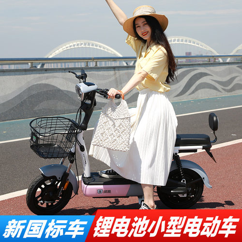 绿源电动车电瓶车 成人小型车电动自行车新国标卡乐01卡乐11 - 图1