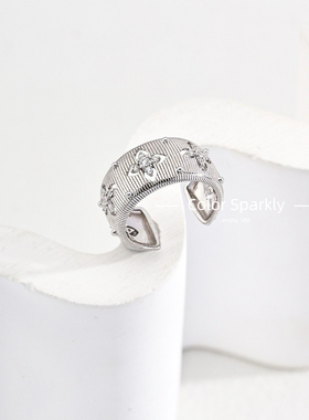 925银镀金戒指小众设计