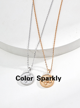 彩色蝴蝶锆石项链女轻奢高级感