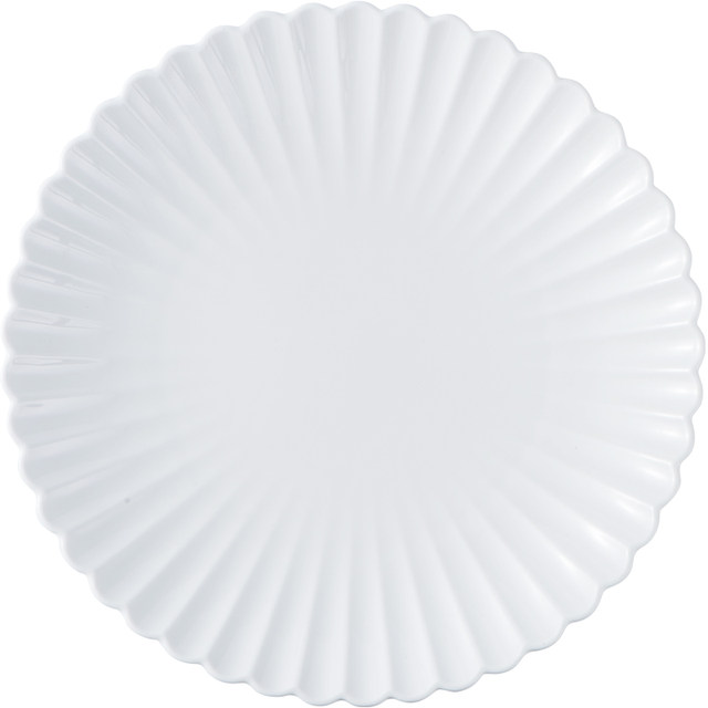 Pure white ceramic soup bowl special-shaped steak plate customization