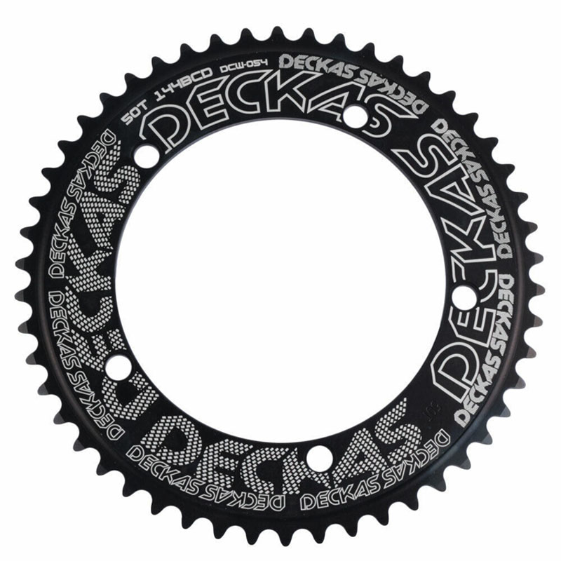 DECKAS 144BCD 46-56T 非正负齿曲柄用单盘场地车牙盘片圆盘 - 图1