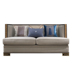 Wei Shi Li nội thất mới Trung Quốc sofa gỗ rắn ba người kết hợp hiện đại phong cách Trung Quốc đơn giản phòng khách sofa vải H8 - Ghế sô pha ghế sofa phòng khách Ghế sô pha
