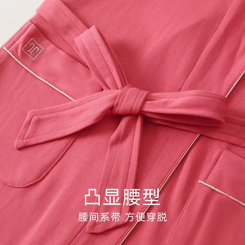 浪莎情侣睡袍女生春秋款纯棉长袖男士睡衣长款秋季晨袍浴袍家居服,淘宝优惠券,粉丝福利购,淘宝优惠卷