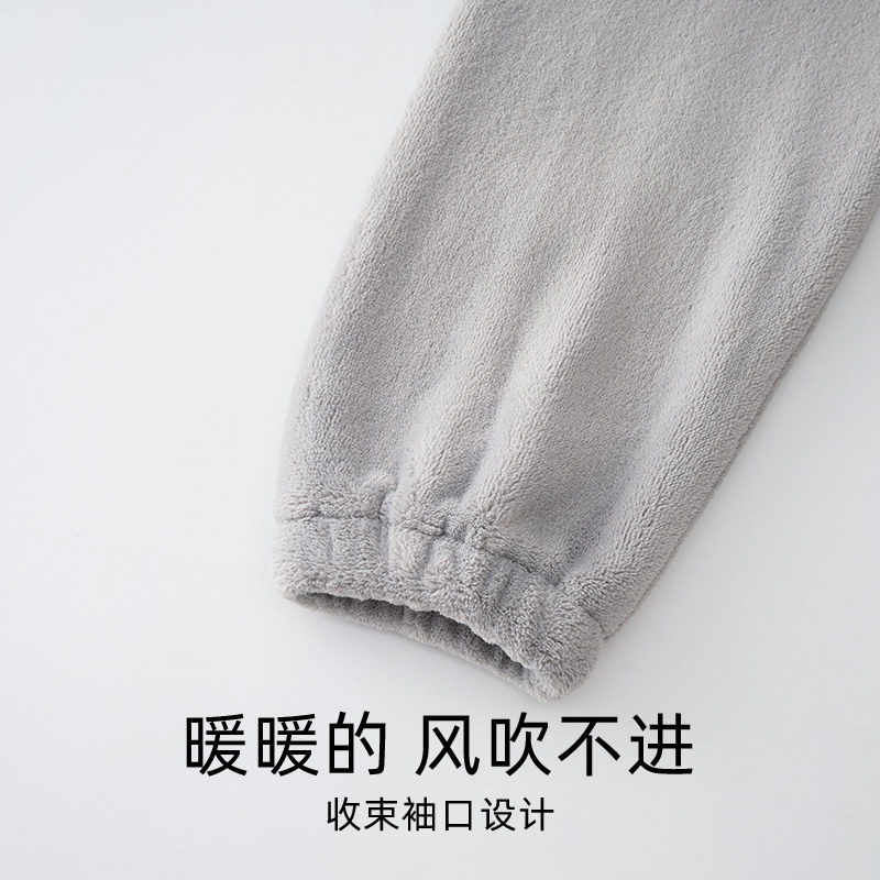 2025年新款保暖睡衣冬季男款法兰绒加厚加绒男士珊瑚绒家居服套装,淘宝优惠券,粉丝福利购,淘宝优惠卷