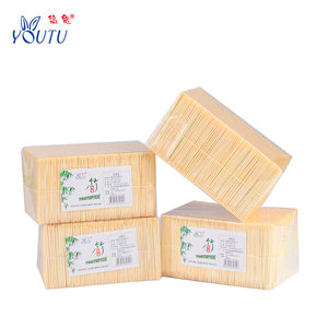 悠兔3600x4包竹牙签环保一次性牙签酒店餐厅家用单头双头尖牙签