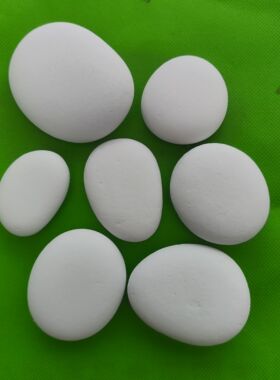 石头画专用白底石头鹅卵石