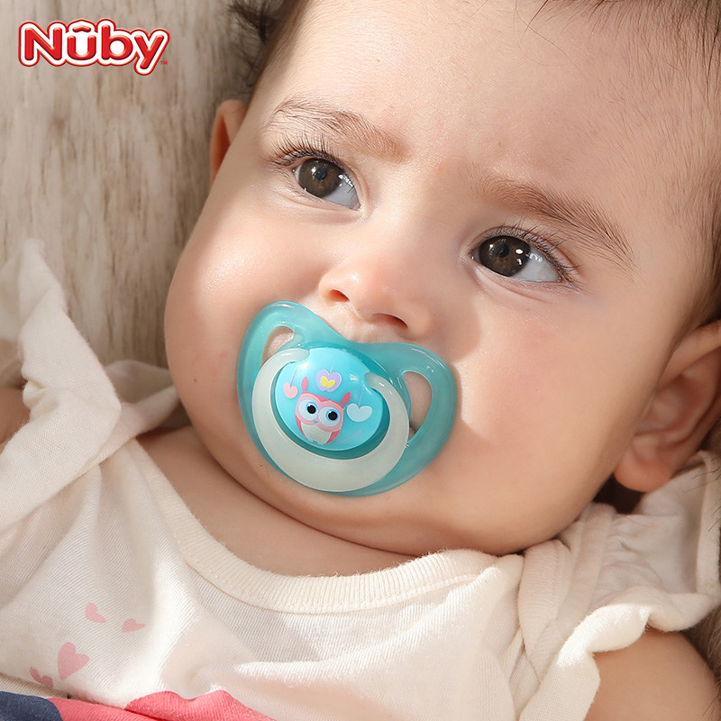 美国nuby硅胶拇指型软新生儿奶嘴 nuby母婴奶嘴/安抚奶嘴
