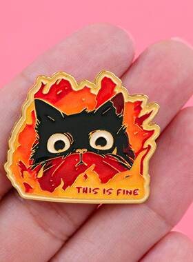 黑猫系列胸针徽章服装背包饰品配饰别针合金胸章热销现货