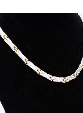 东莞饰品厂家 钢磁性手链磁石四合一元素 菠萝纹蛇纹项链手链