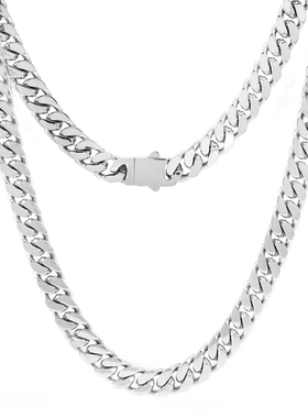 亲爱的客栈2026王鹤棣同款项链男士钛钢麻花链古巴链欧美嘻哈饰品