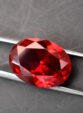 过钻笔红宝石裸石蛋形