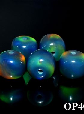 7X8mm单珠欧泊澳宝老型珠散珠文玩手串配件陋珠欧珀DIY配珠