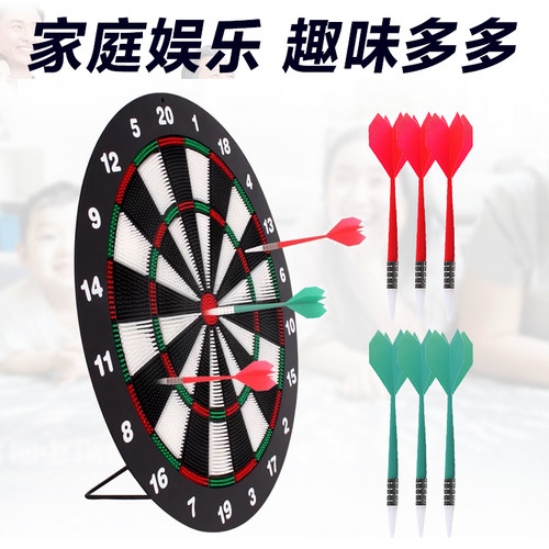 飞镖专业软镖软式飞镖盘套装靶子安全软胶头靶儿童玩具家用飞标 - 图1
