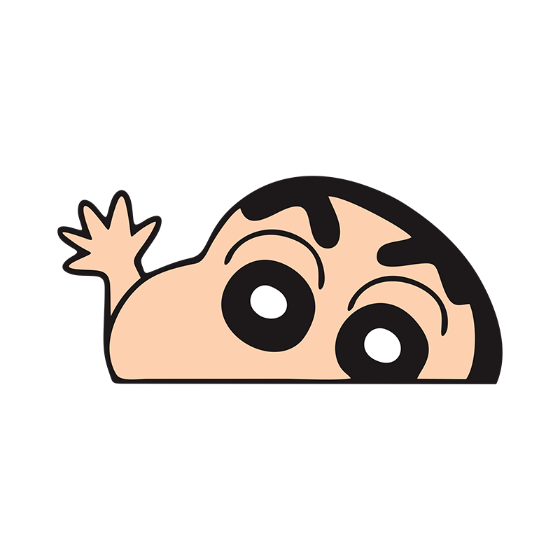 Crayon Shin-chan Cartoon Car Sticker Fun Funny Car